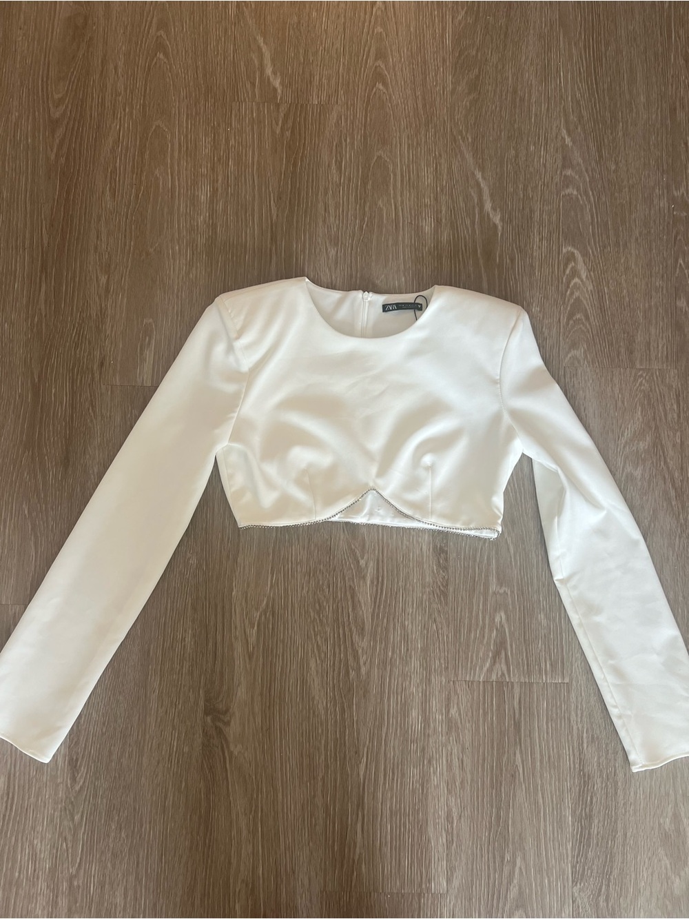 Rhinestone trim top
